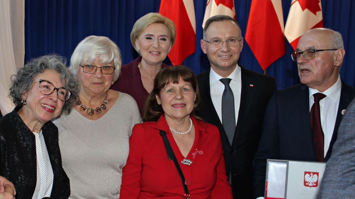 2024.04.19 Polish Veterans Association in BC na spotkaniu w Vancouver z Prezydentem RP Andrzejem Dudą i jego&nbsp;małżonką.