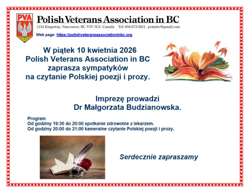 Polish Poetry Reading